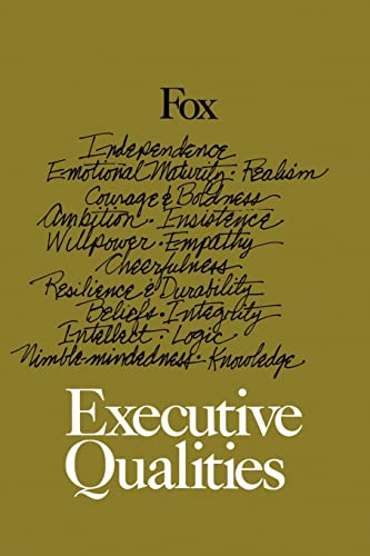 9781453788790: Executive Qualities