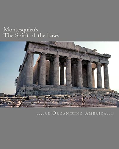 Beispielbild fr Montesquieu's The Spirit of the Laws zum Verkauf von BooksRun