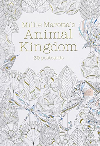 Stock image for Millie Marottas Animal Kingdom (Postcard Book): 30 postcards (A Millie Marotta Adult Coloring Book) for sale by Zoom Books Company