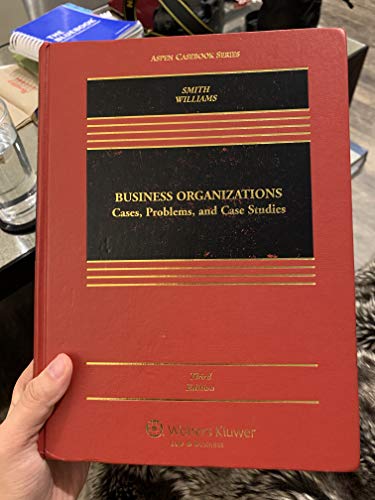 Beispielbild fr Business Organizations: Cases, Problems, and Case Studies, Third Edition (Aspen Casebook) zum Verkauf von BooksRun