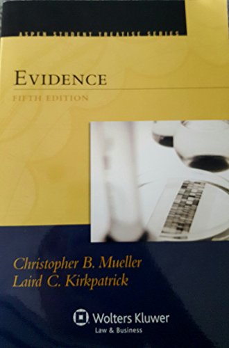 Imagen de archivo de Evidence, Fifth Edition (Aspen Student Treatise Series) a la venta por Goodwill of Colorado