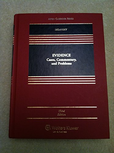 Beispielbild fr Evidence: Cases Commentary & Problems, Third Edition (Aspen Casebook Series) zum Verkauf von BooksRun
