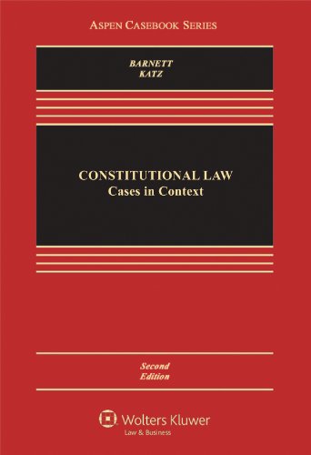 Stock image for Constitutional Law: Cases in Context, Second Edition (Aspen Casebook) for sale by HPB-Red