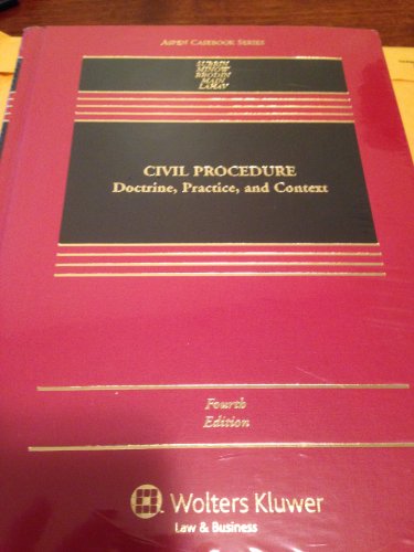 9781454806967: Civil Procedure: Cases and Problems (Aspen Casebook Series)