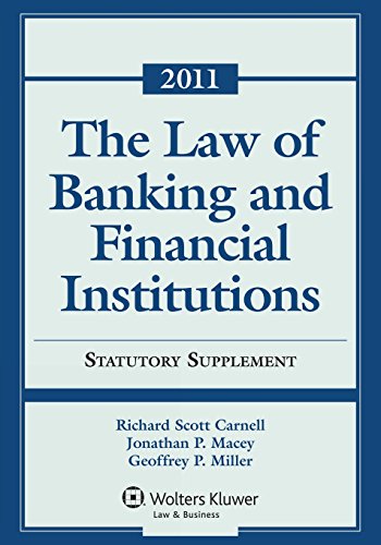 9781454808275: Law of Banking and Financial Institutions Statutory Supplement With Recent Developments, 2011
