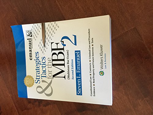 9781454809937: Strategies & Tactics for the Mbe 2: Multistate Bar Exam