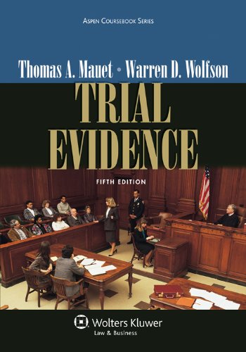 Imagen de archivo de Trial Evidence (Aspen Coursebook Series) a la venta por Goodwill Books