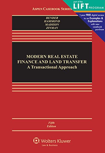 Stock image for Modern Real Estate Finance and Land Transfer: A Transactional Approach (Aspen Casebooks) for sale by HPB-Red