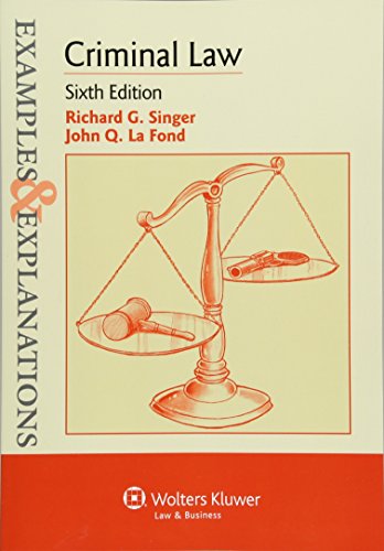 Imagen de archivo de Examples & Explanations: Criminal Law, Sixth Edition a la venta por HPB-Red