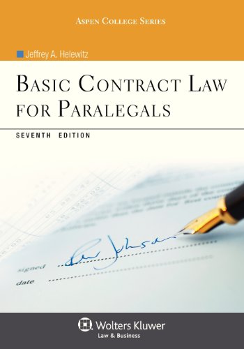 Basic Contract Law for Paralegals, Seventh Edition (Aspen College) (9781454816454) by Jeffrey A. Helewitz
