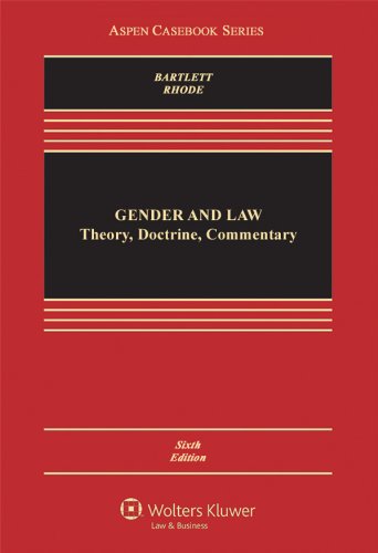 Beispielbild fr Gender and Law : Theory, Doctrine, and Commentary zum Verkauf von Better World Books