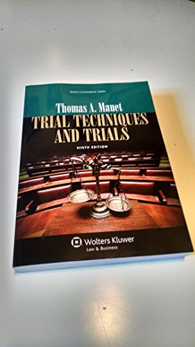 Stock image for Trial Techniques, Ninth Edition (Aspen Coursebook) for sale by HPB-Red
