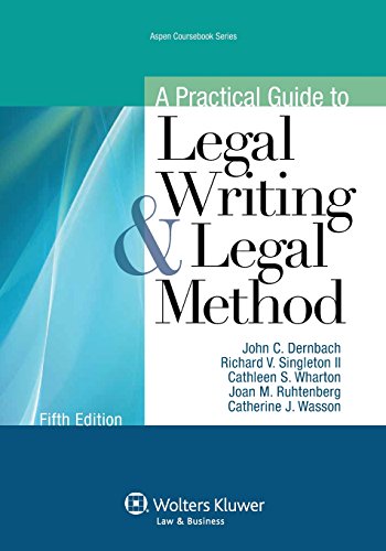 Stock image for A Practical Guide To Legal Writing and Legal Method, Fifth Edition (Aspen Coursebook) for sale by SecondSale