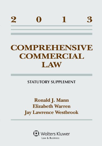 Imagen de archivo de Comprehensive Commercial Law: Statutory Supplement a la venta por ThriftBooks-Dallas
