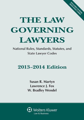 Beispielbild fr The Law Governing Lawyers: National Rules, Standards, Statutes, and State Lawyer Codes, 2013-2014 with CD zum Verkauf von HPB-Emerald