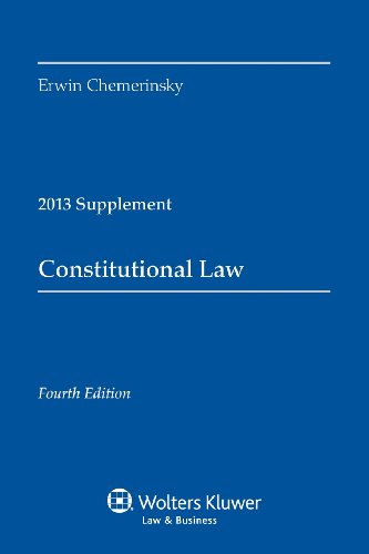 Imagen de archivo de Constitutional Law 2013 Case Supplement a la venta por Better World Books