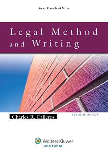 Imagen de archivo de Legal Method and Legal Writing, Seventh Edition (Aspen Coursebook) a la venta por Decluttr