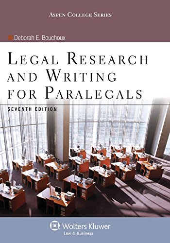 Stock image for Legal Research & Writing for Paralegals Seventh Edition (Aspen College) for sale by SecondSale