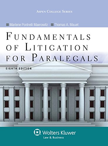 Stock image for Fundamentals of Litigation for Paralegals, Eighth Edition (Aspen College) for sale by HPB-Red