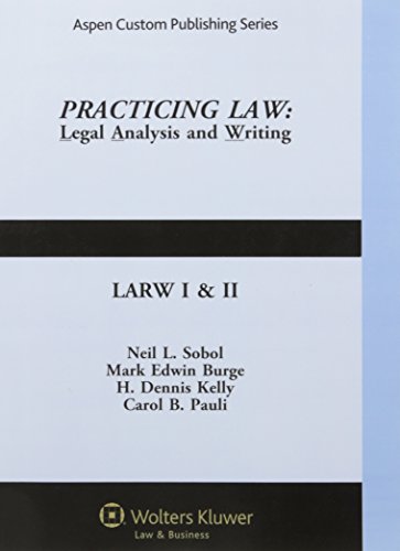 Beispielbild fr Practicing Law: Legal Analysis and Writing zum Verkauf von HPB-Red