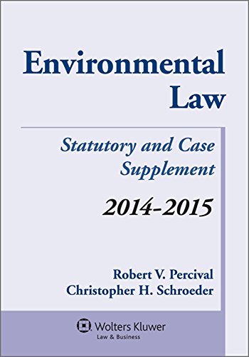 Stock image for Environmental Law Statutory and Case Supplement for sale by The Book Spot