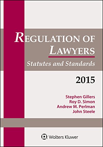 Beispielbild fr Regulation of Lawyers: Statutes & Standards zum Verkauf von Textbooks_Source