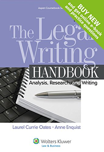 9781454841555: The Legal Writing Handbook: Analysis, Research, and Writing (Aspen Coursebook)