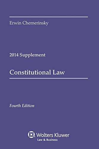 Beispielbild fr Constitutional Law Case Supplement zum Verkauf von SecondSale