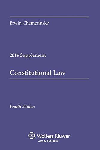 Imagen de archivo de Constitutional Law Case Supplement a la venta por Wonder Book