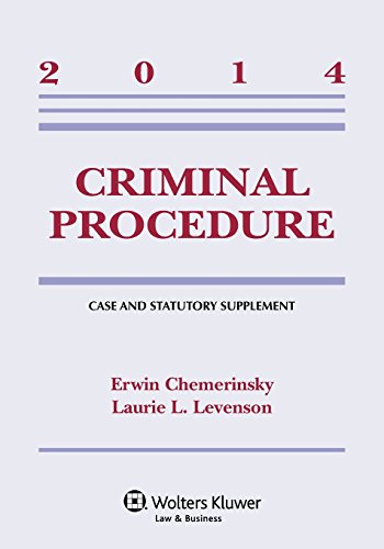 Imagen de archivo de Criminal Procedure: Case and Statutory Supplement a la venta por BookHolders