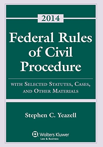 Beispielbild fr Federal Rules of Civil Procedure : With Selected Statutes, Cases and Other Materials zum Verkauf von Better World Books