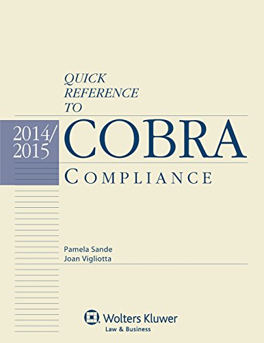 Imagen de archivo de Quick Reference To Cobra Compliance a la venta por Basi6 International