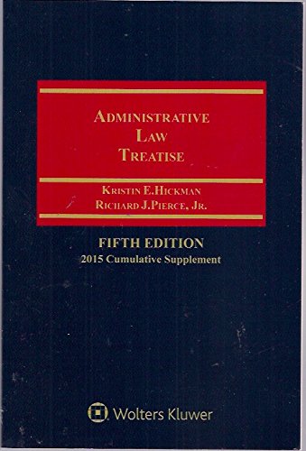 Beispielbild fr Administrative Law Treatise 2015 Cumulative Supplement 5th Edition zum Verkauf von Bookensteins
