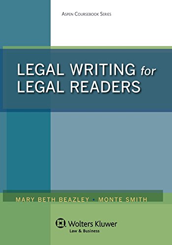 Stock image for Legal Writing for Legal Readers for sale by Jenson Books Inc