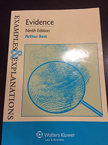 Imagen de archivo de Examples & Explanations: Evidence a la venta por Wonder Book