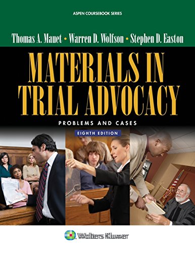 Imagen de archivo de Materials in Trial Advocacy: Problems & Cases (Aspen Coursebook) a la venta por BooksRun