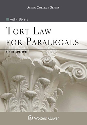 Stock image for Tort Law for Paralegals (Aspen College Series) for sale by BooksRun