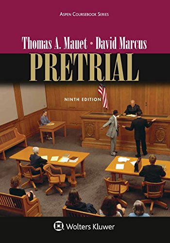 Stock image for Pretrial (Aspen Coursebook) for sale by BooksRun