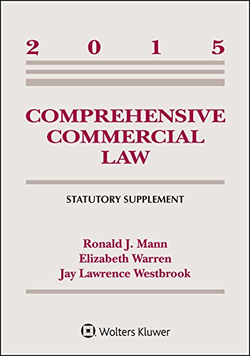 Imagen de archivo de Comprehensive Commercial Law 2015 Statutory Supplement a la venta por HPB-Red