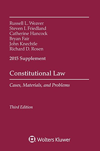 Stock image for Constitutional Law: Cases, Materials, and Problems 2015 Supplement for sale by Irish Booksellers