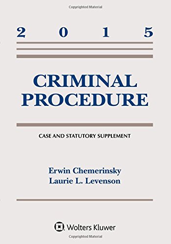Stock image for Criminal Procedure: 2015 Case and Statutory Supplement for sale by ThriftBooks-Dallas