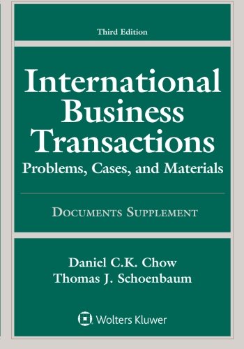 9781454859987: International Business Transactions: Problems, Cases, and Materials: Documents Supplement