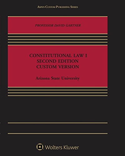 Beispielbild fr Constitutional Law 1: Second Edition, Custom Version zum Verkauf von ThriftBooks-Dallas