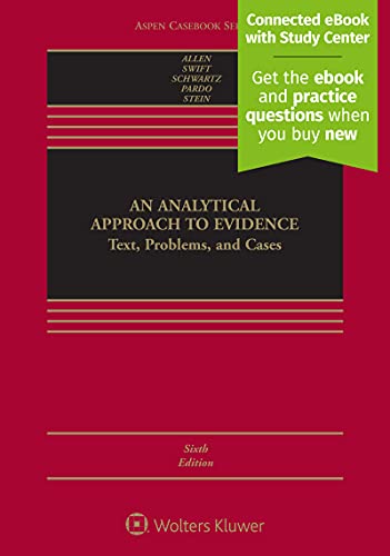 Stock image for An Analytical Approach To Evidence: Text, Problems, and Cases [Connected Casebook] (Aspen Casebook) for sale by HPB-Red