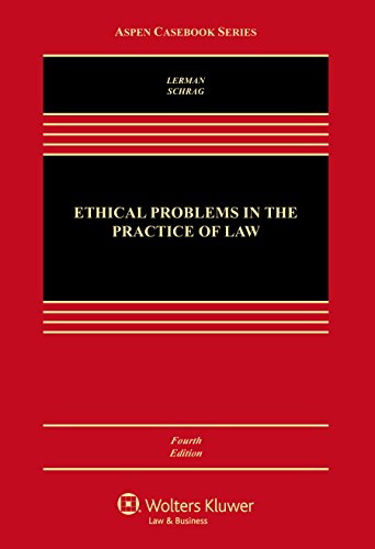 Beispielbild fr Ethical Problems in the Practice of Law zum Verkauf von Better World Books