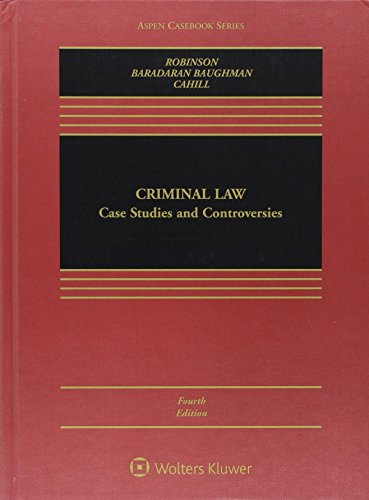 Imagen de archivo de Criminal Law: Case Studies and Controversies [Connected Casebook] (Aspen Casebook) a la venta por HPB-Red