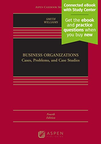 Stock image for Business Organizations: Cases, Problems, and Case Studies [Connected eBook with Study Center] (Aspen Casebook) for sale by BooksRun