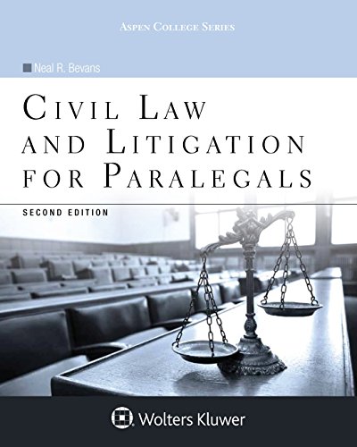 Imagen de archivo de Civil Law and Litigation for Paralegals (Aspen College) a la venta por Book Deals