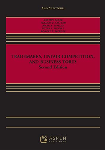 Beispielbild fr Trademarks, Unfair Competition, and Business Torts (Aspen Select Series) zum Verkauf von dsmbooks