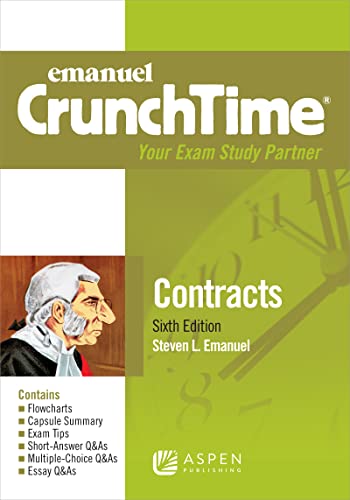 Beispielbild fr Emanuel CrunchTime for Contracts zum Verkauf von BooksRun